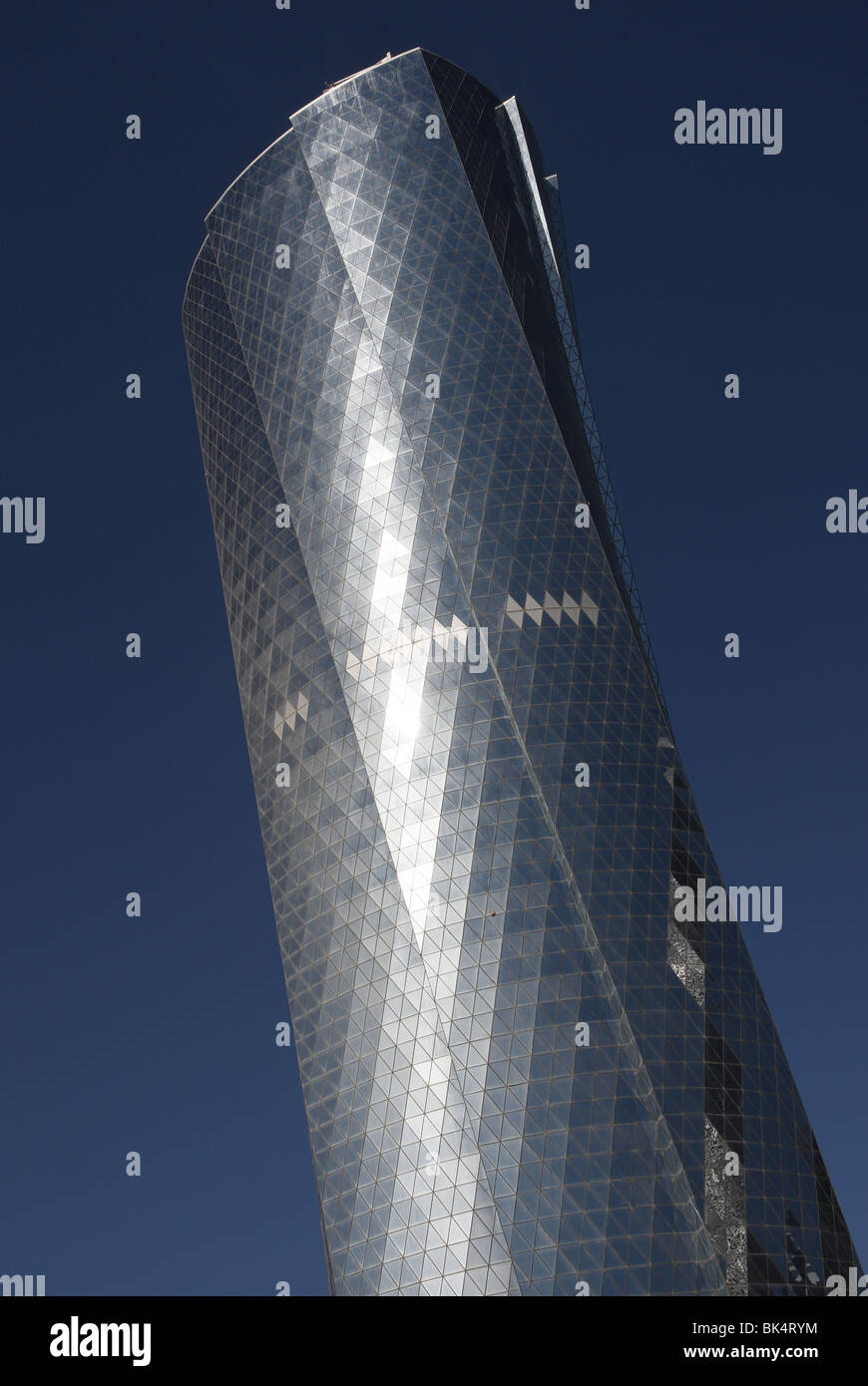 Surface réfléchissante de l'Al Bidda Tower à Doha, Qatar Banque D'Images