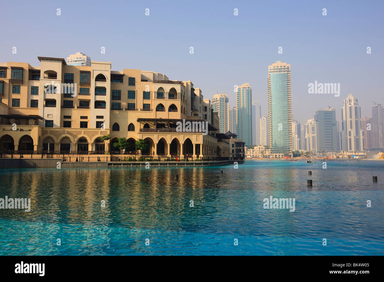Souk Al Bahar, le centre-ville de Burj Dubai, Dubaï, Émirats arabes unis, Moyen Orient Banque D'Images
