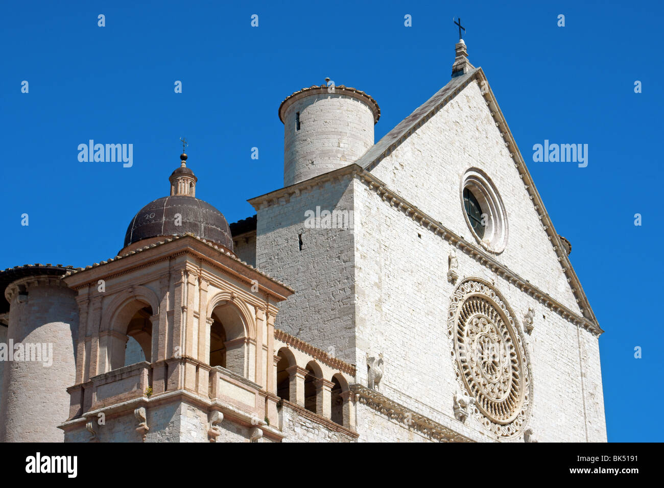 Basilique Papale de Saint François d'Assise, Ombrie, Italie Banque D'Images