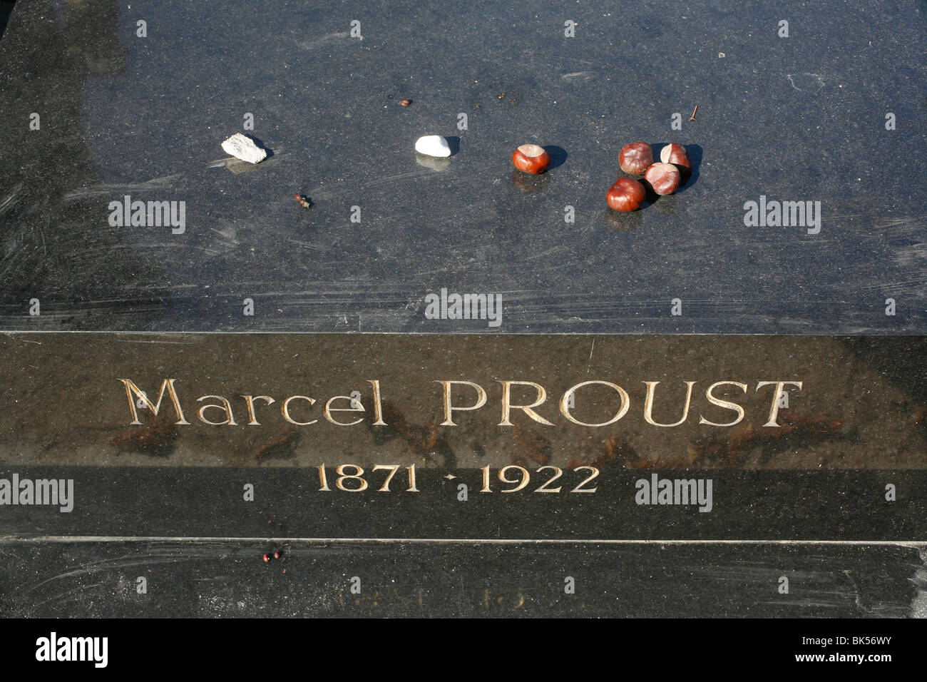 Marcel Proust tombe du cimetière du Père Lachaise, Paris, Ile de France, France, Europe Banque D'Images