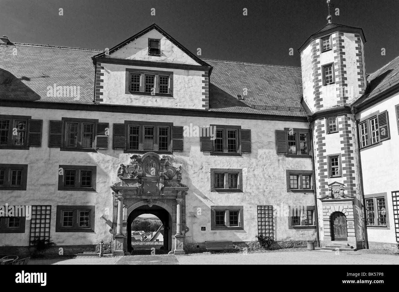 Château Wilhelmsburg dans la ville historique de Schmalkalden Thuringe Banque D'Images