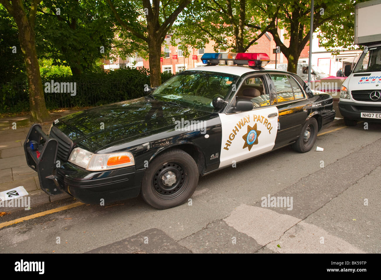 California Highway Patrol voiture de Police Interceptor 4.6 Banque D'Images