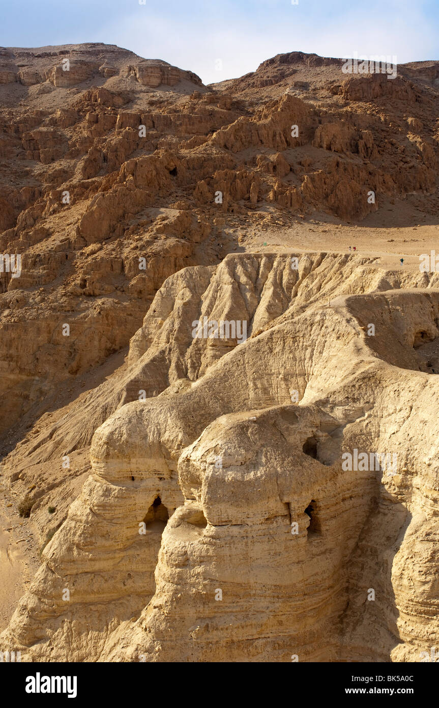 Grottes de Qumran, Israël, Moyen Orient Banque D'Images