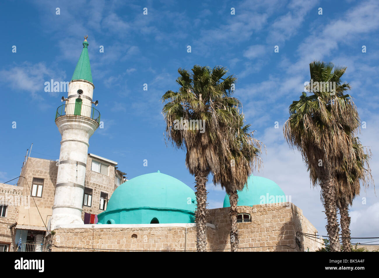 Sinan Pacha Mosquée, Akko (Acre), Israël, Moyen Orient Banque D'Images