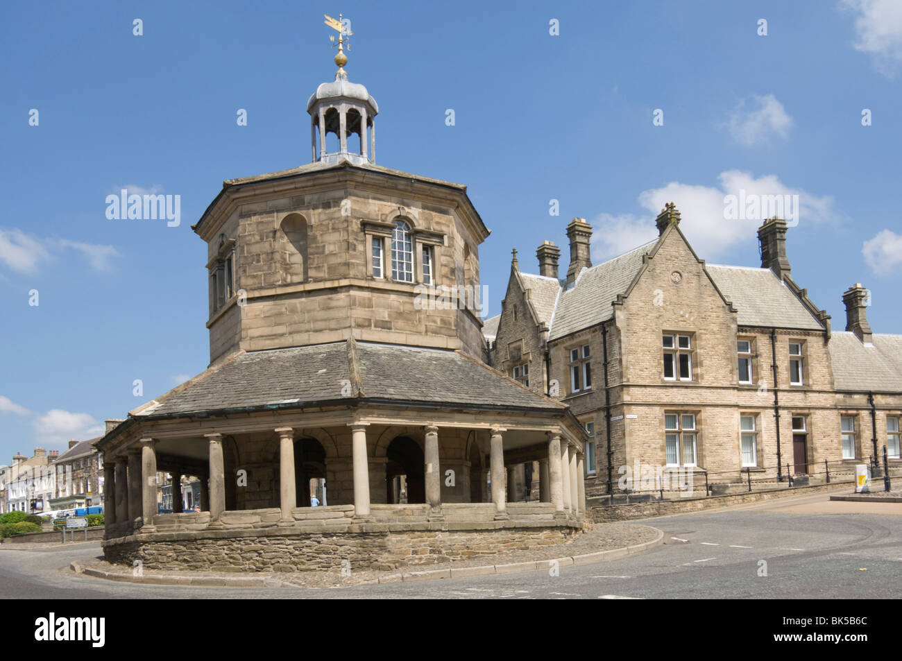 La Croix du marché, Barnard Castle, comté de Durham, Angleterre, Royaume-Uni, Europe Banque D'Images