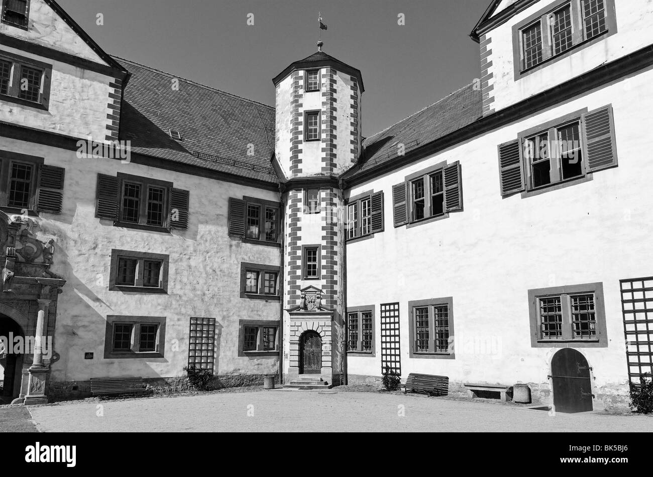 Château Wilhelmsburg dans la ville historique de Schmalkalden Thuringe Banque D'Images