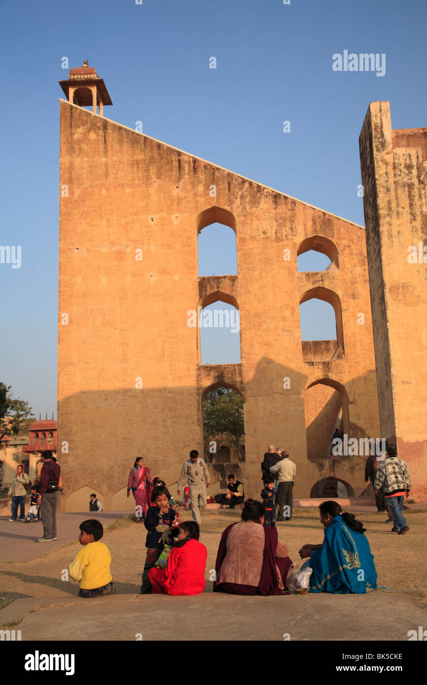 Jantar Mantar, observatoire astronomique, Jaipur, Rajasthan, Inde, Asie Banque D'Images