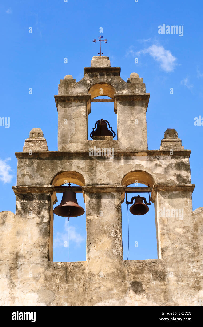 La mission de San Juan, San Antonio, Texas, États-Unis d'Amérique, Amérique du Nord Banque D'Images