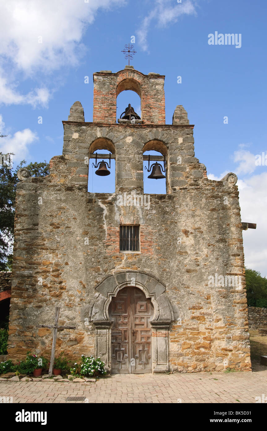 Mission Espada, San Antonio, Texas, États-Unis d'Amérique, Amérique du Nord Banque D'Images