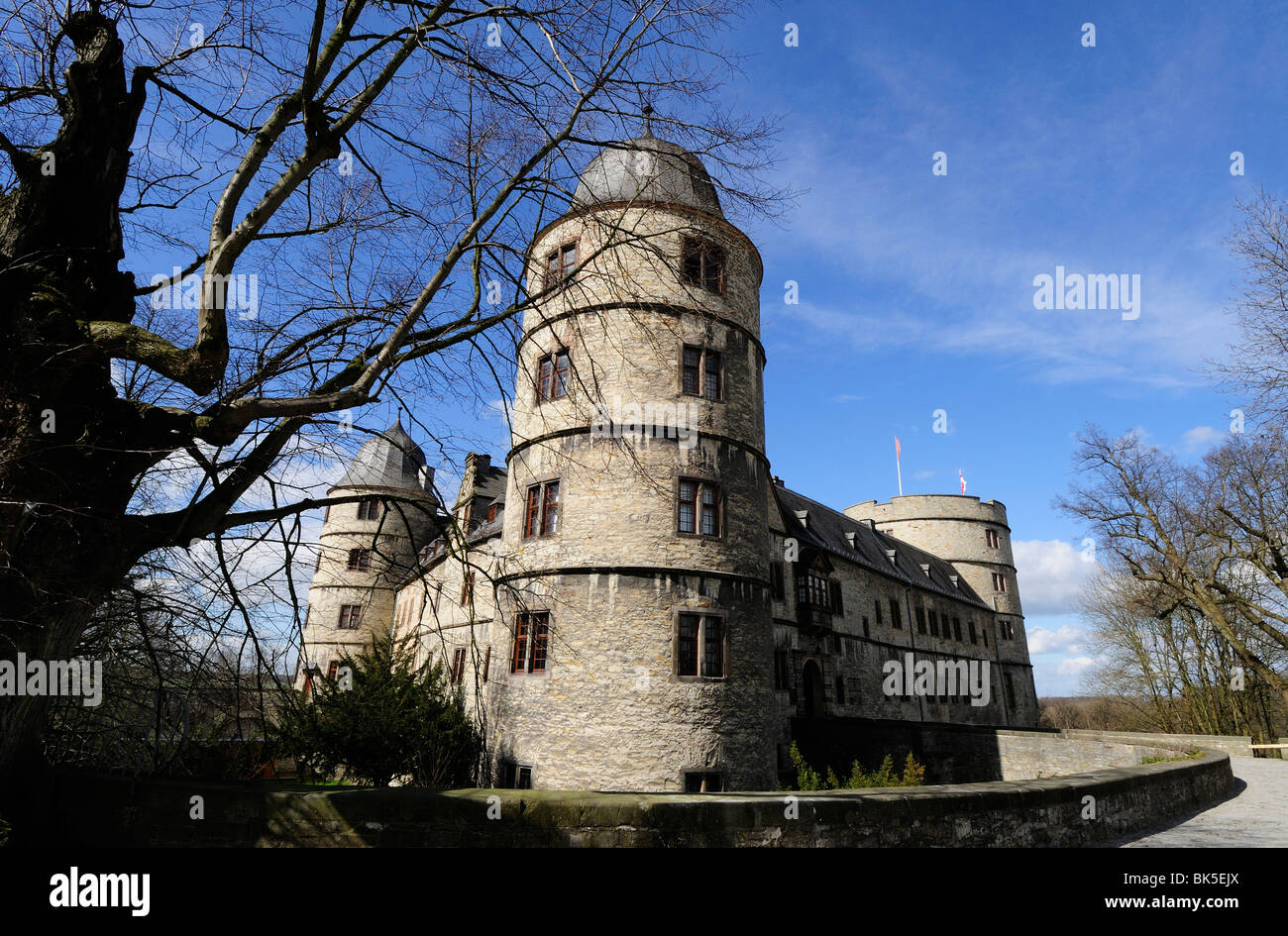 Nazi Wewelsburg château construit par Heinrich Himmler, Allemagne Banque D'Images