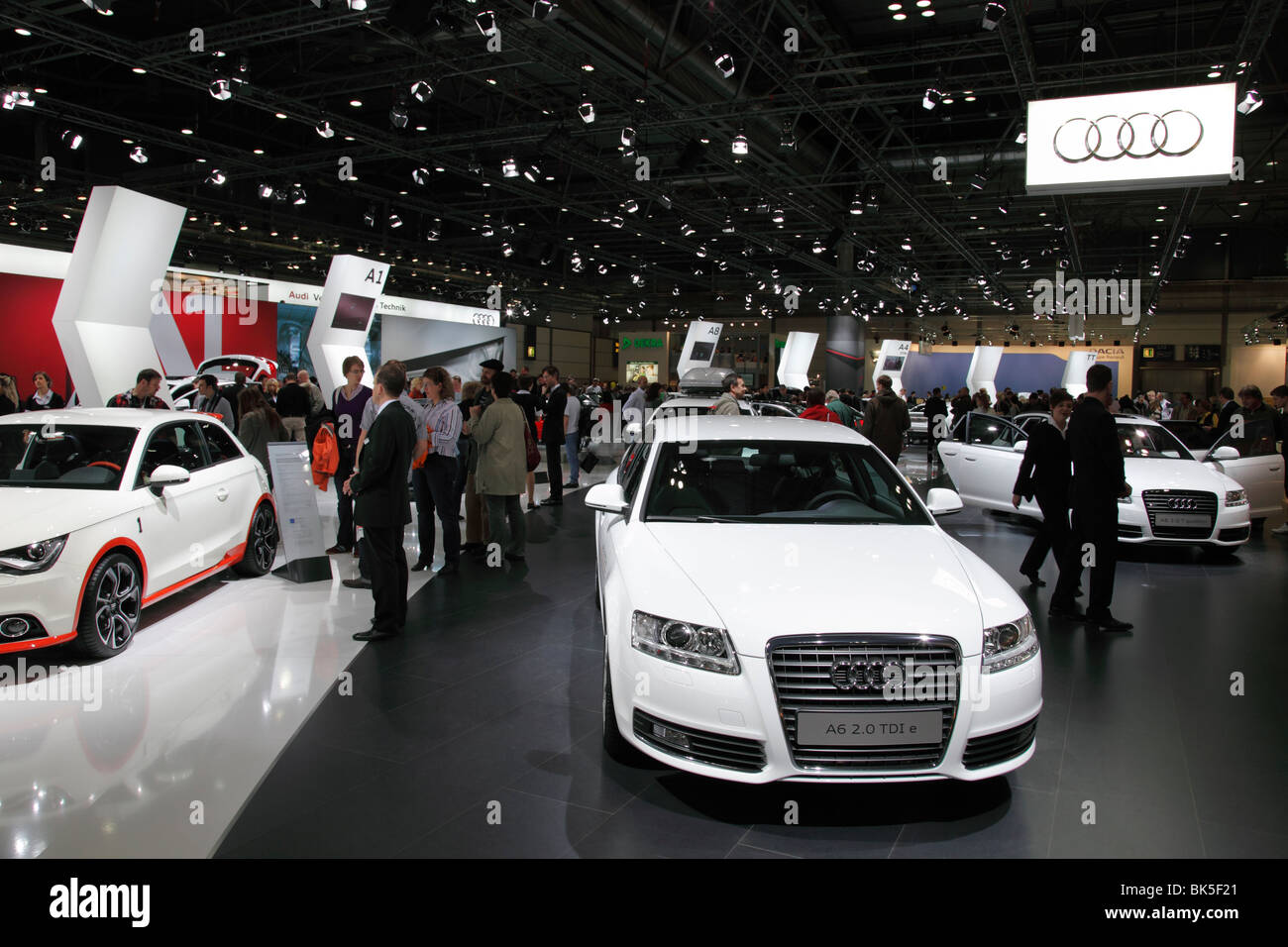 AUDI A5 2.0 TDI à l'Auto Mobil International (AMI) - le Salon de l'automobile 2010 à Leipzig, Allemagne Banque D'Images