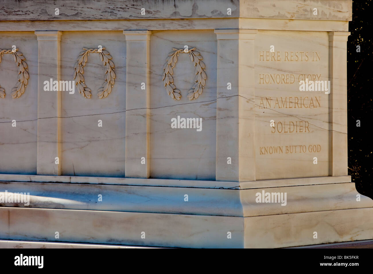 Tombe du Soldat inconnu, le Cimetière National d'Arlington près de Washington DC USA Banque D'Images