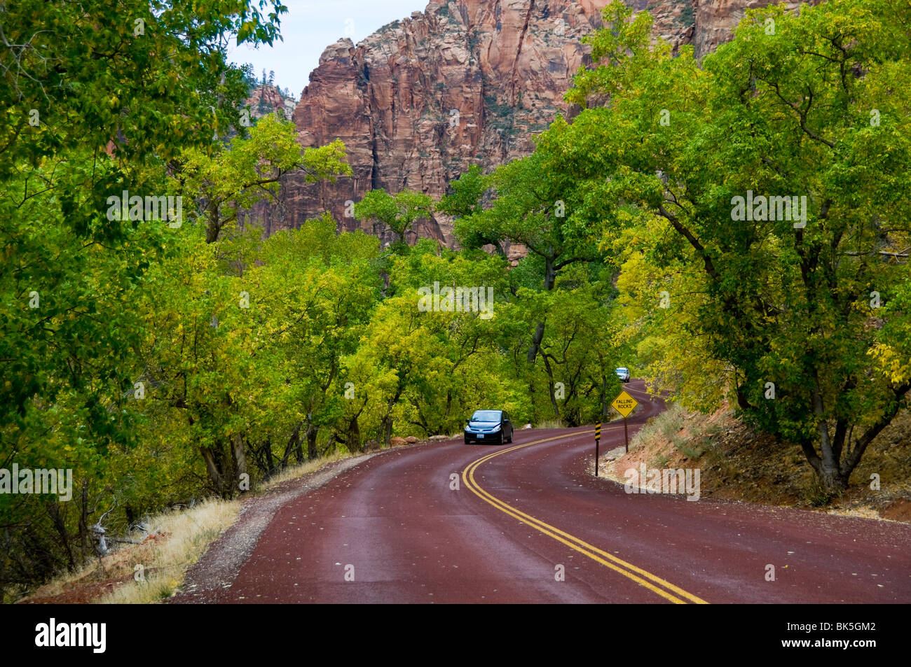 Zion National Park Utah route Banque D'Images