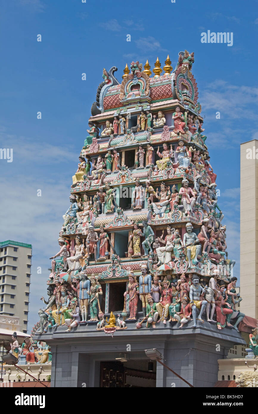 Le Temple Sri Mariamman, Chinatown, Singapour, Asie du Sud, Asie Banque D'Images