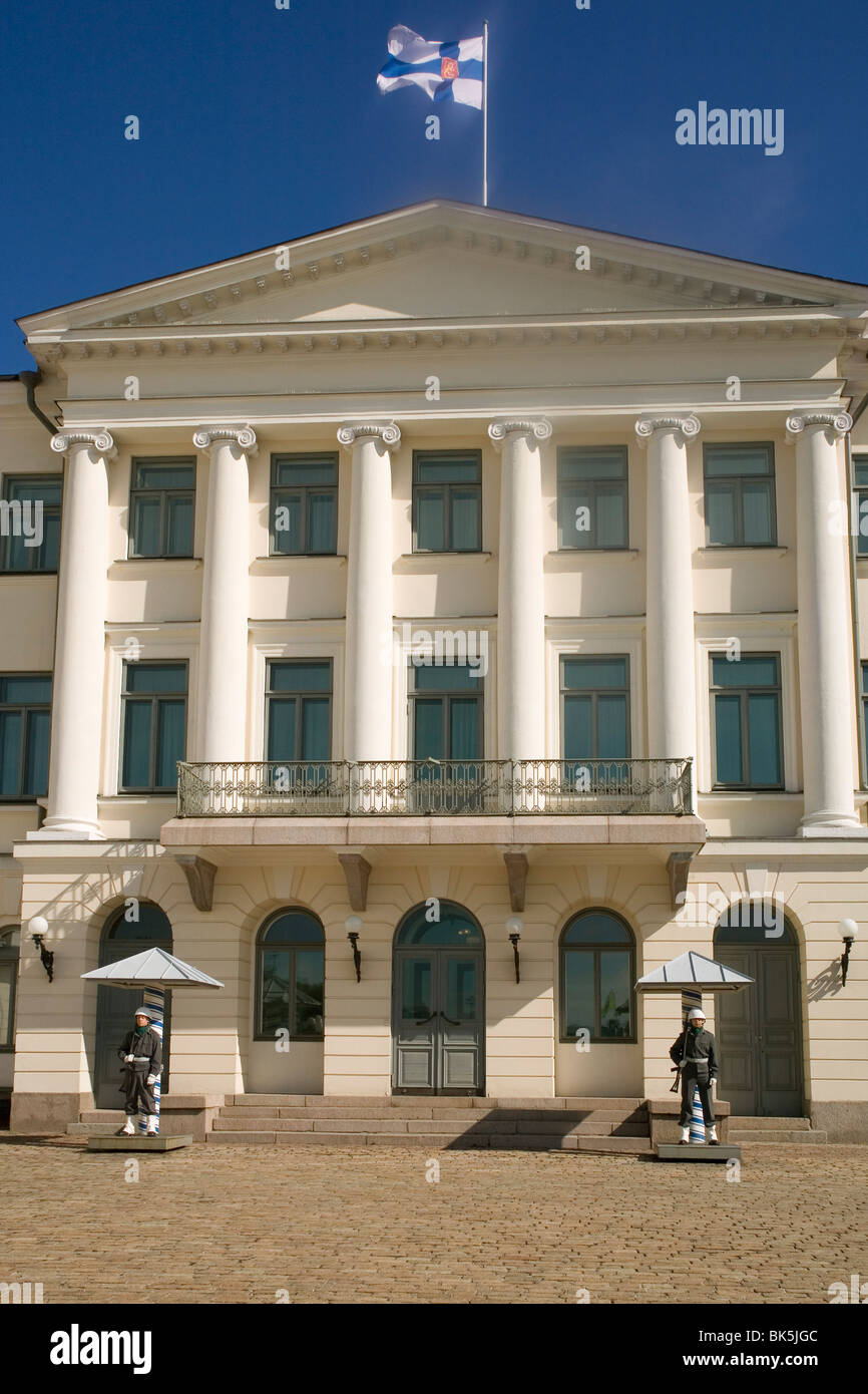 Le Palais Présidentiel, Helsinki, Finlande, Scandinavie, Europe Banque D'Images