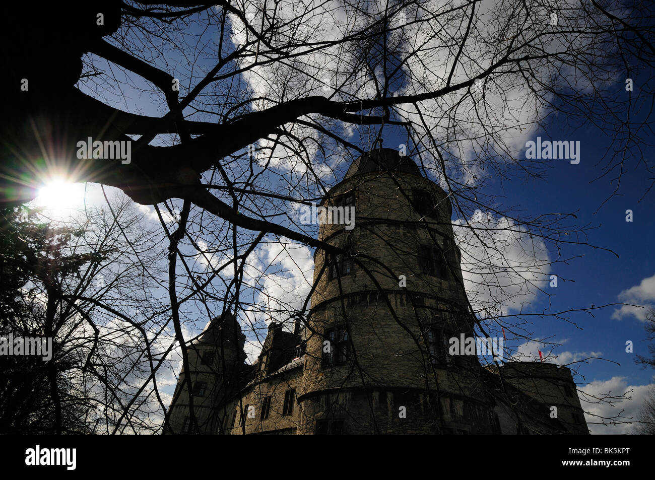 Nazi Wewelsburg château construit par Heinrich Himmler, Allemagne Banque D'Images