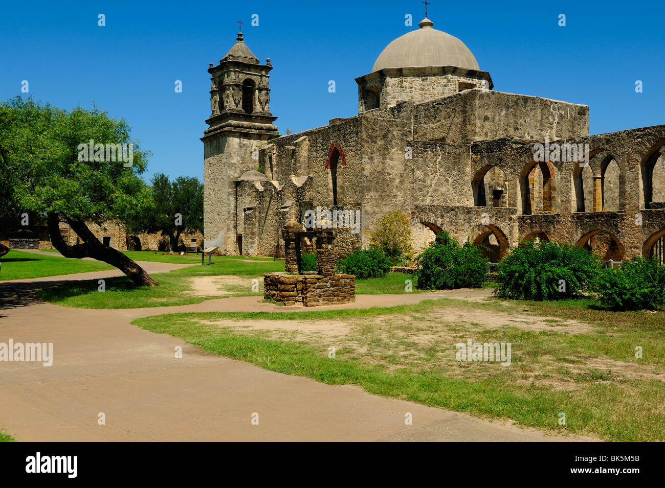 Mission San Jose près de San Antonio, Texas Banque D'Images