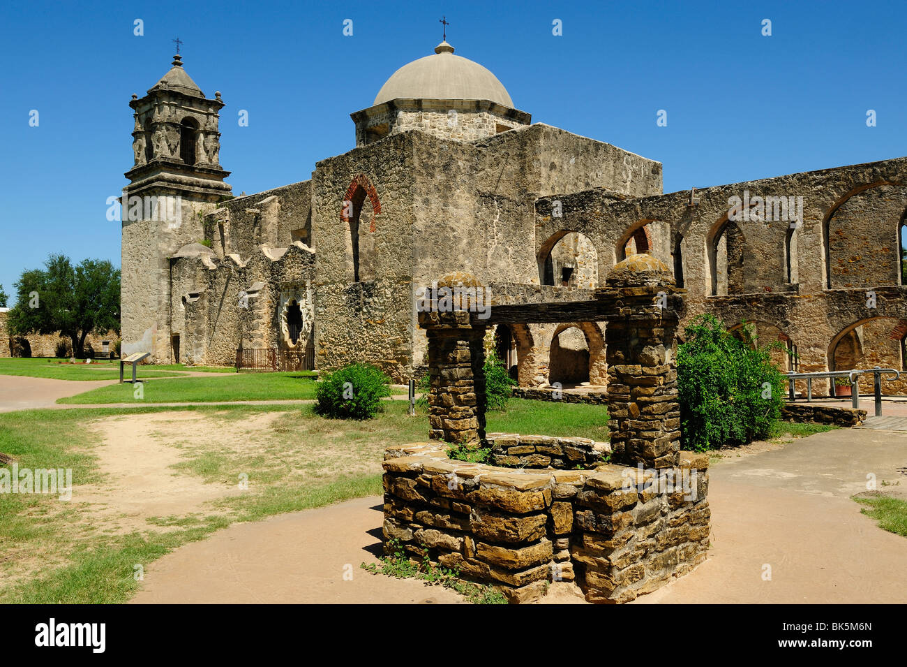 Mission San Jose près de San Antonio, Texas Banque D'Images