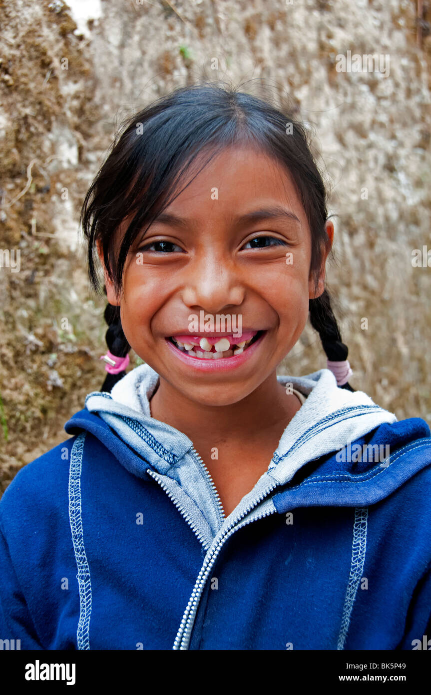 Portrait d'une fille Guatemala Solola Photo Stock - Alamy