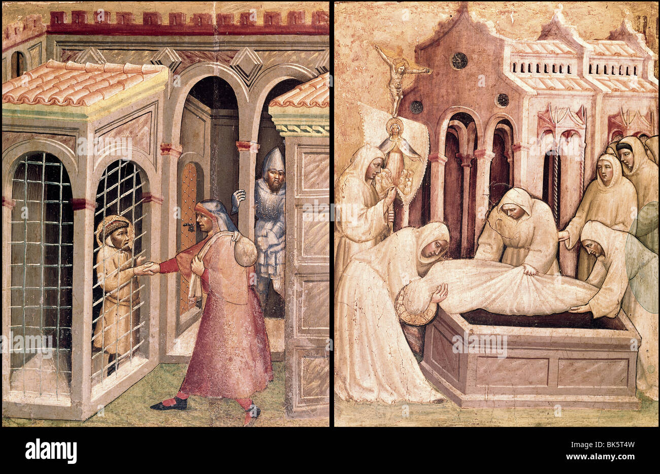 Opera de miséricorde par Lorenzo Monaco, 1370-1425, Cité du Vatican, Musées et Galeries du Vatican Banque D'Images