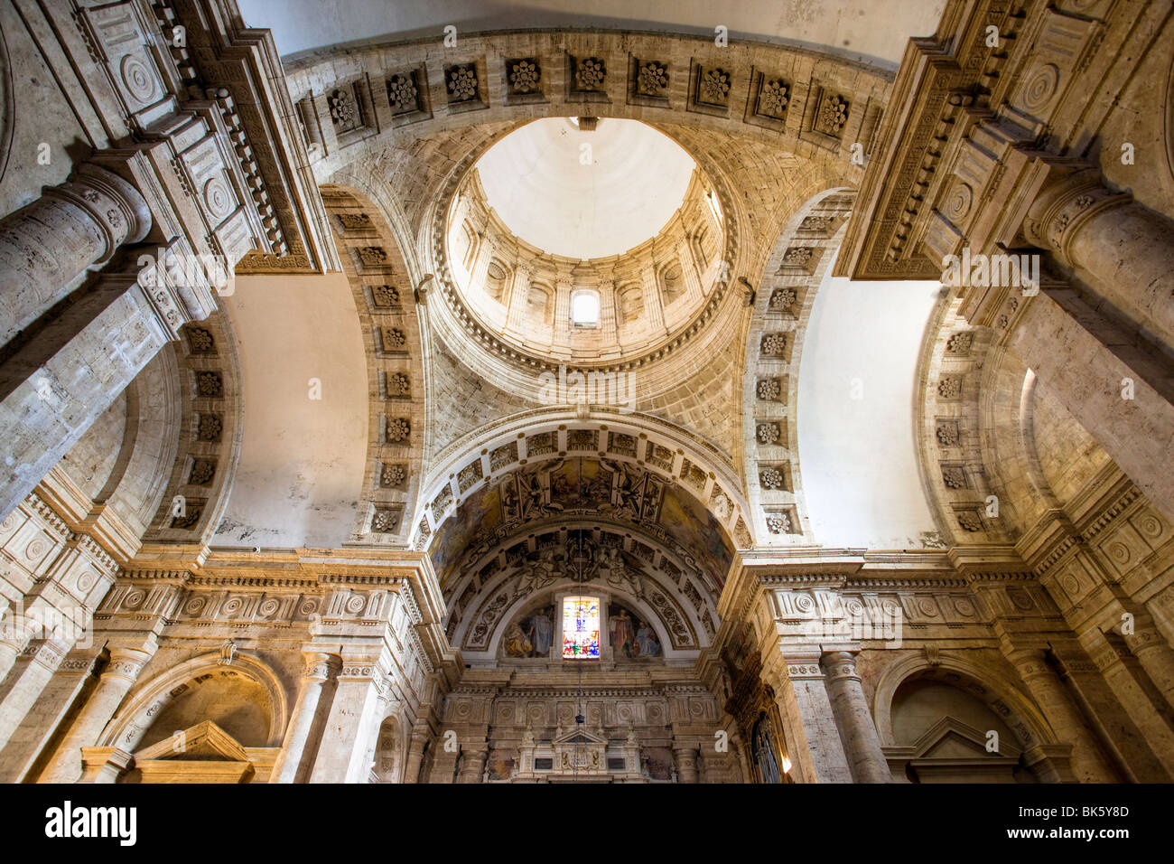 Intérieur de l'église de San Biagio, Montepulciuano, Toscane, Italie, Europe Banque D'Images