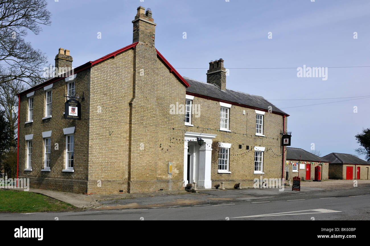 La maison libre d'armes Heneage, Louth, Road (A157), Hainton, Lincolnshire, Royaume-Uni Banque D'Images
