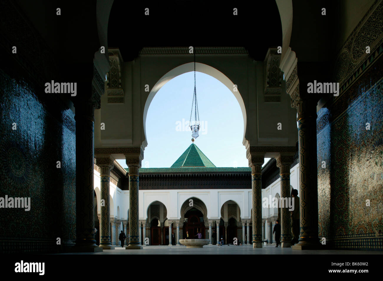 Grande Mosquée de Paris, Paris, France, Europe Banque D'Images