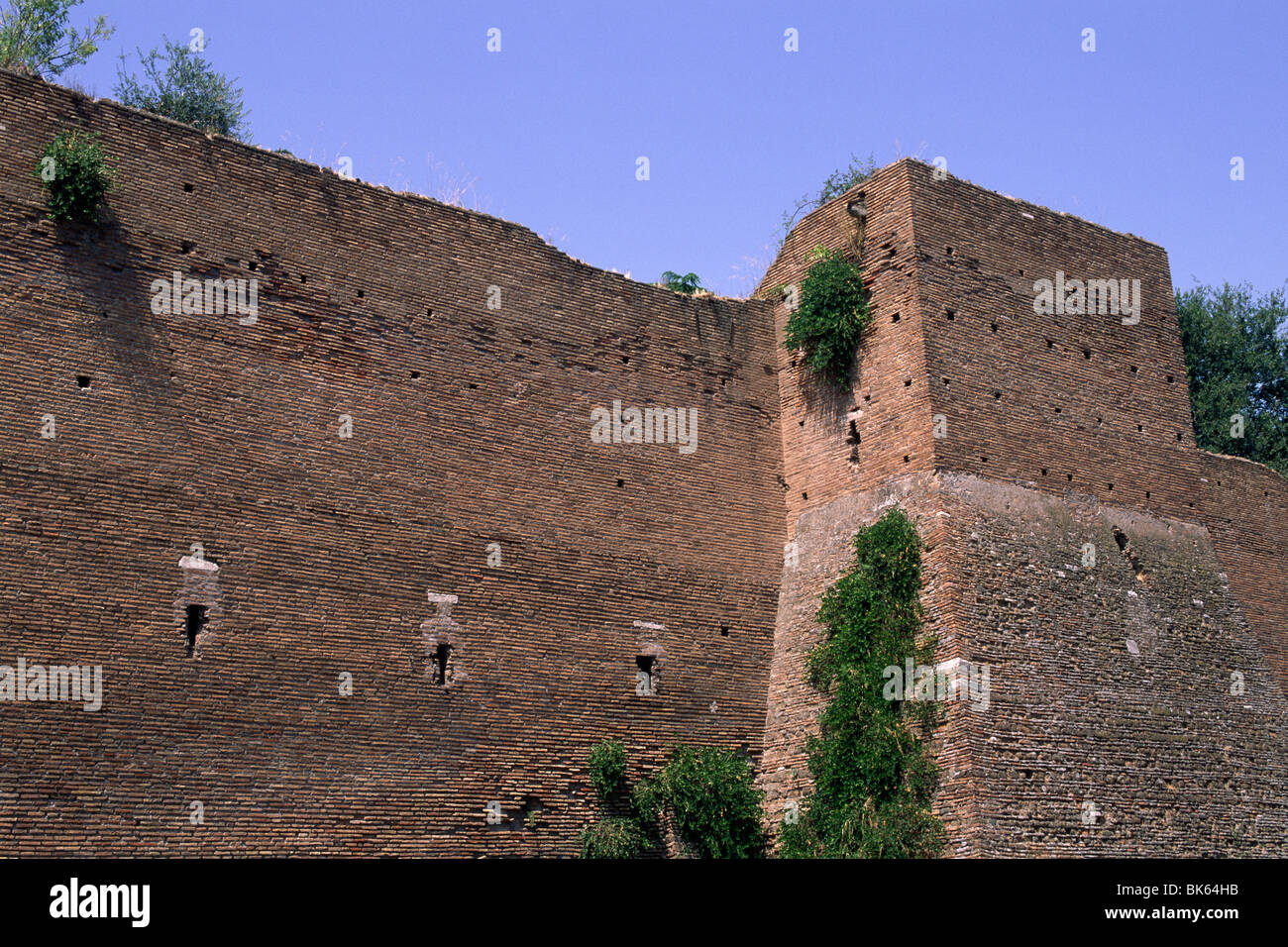 Italie, Rome, murs Aureliens Banque D'Images