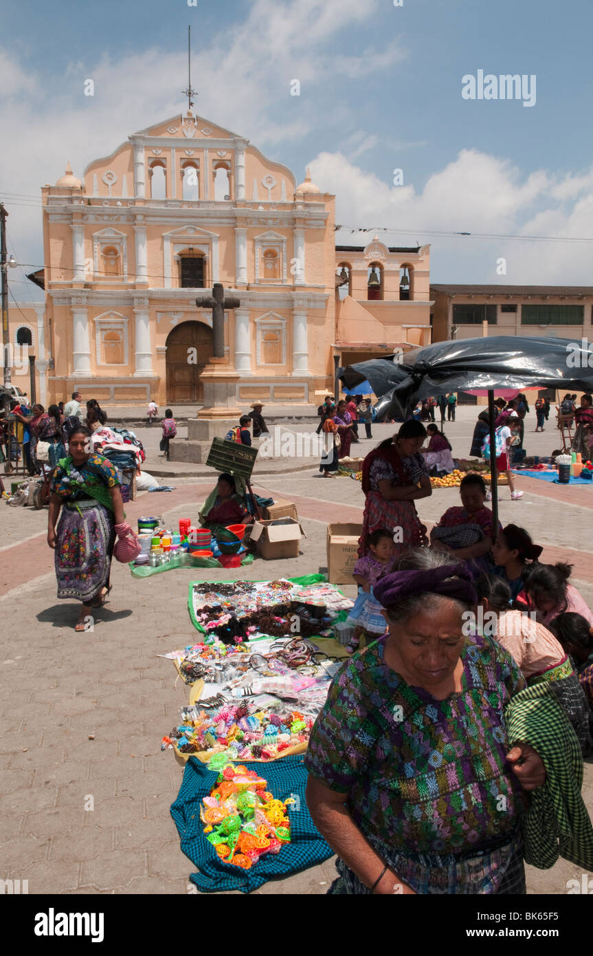 Église, Santa Maria de Jesus, au Guatemala, en Amérique centrale Banque D'Images