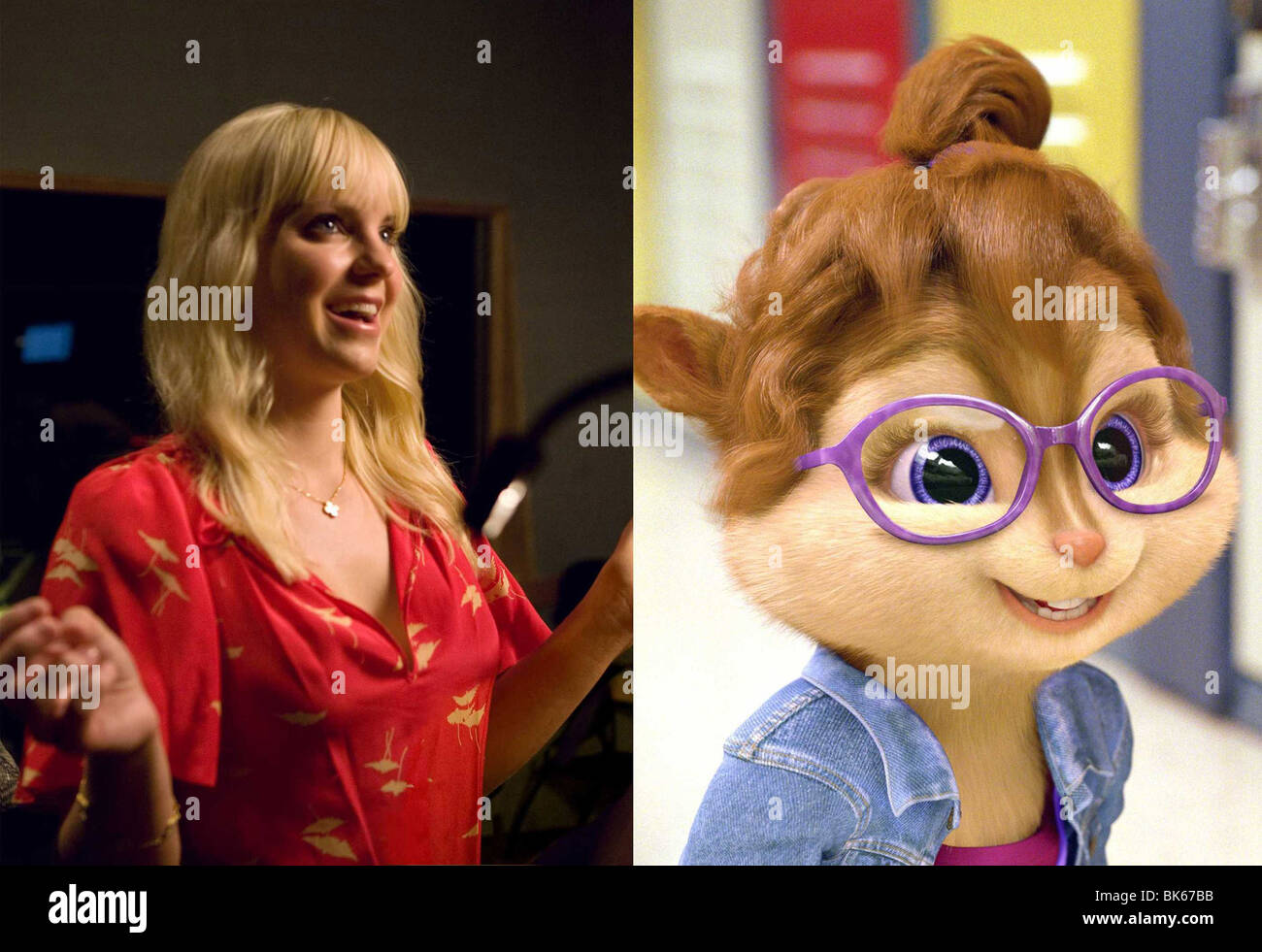 Alvin et les Chipmunks : La Squeakquel Année : 2009 Réalisateur : Betty  Thomas Anna Faris comme la voix de Jeanette Photo Stock - Alamy