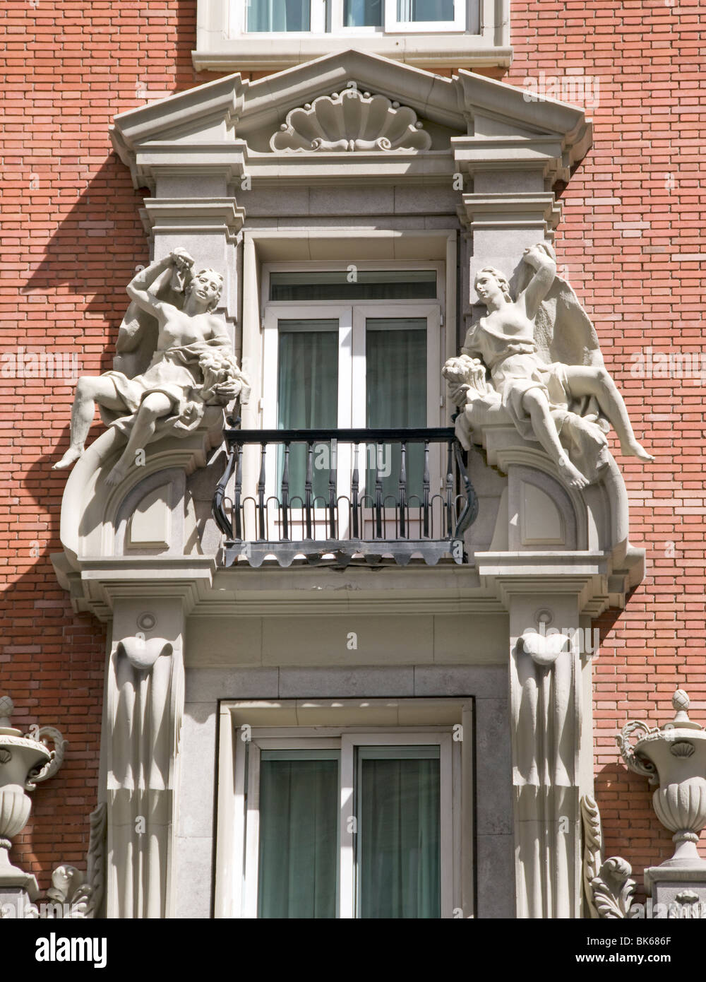 Gran Via Madrid Espagne ville monument historique Banque D'Images