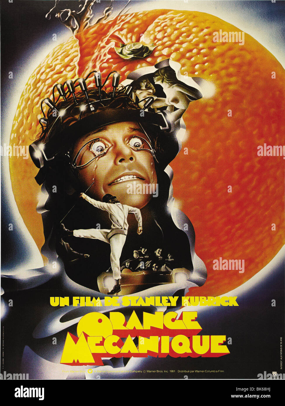 Orange Mécanique Année : 1971 Réalisateur : Stanley Kubrick Film poster (Fr  Photo Stock - Alamy