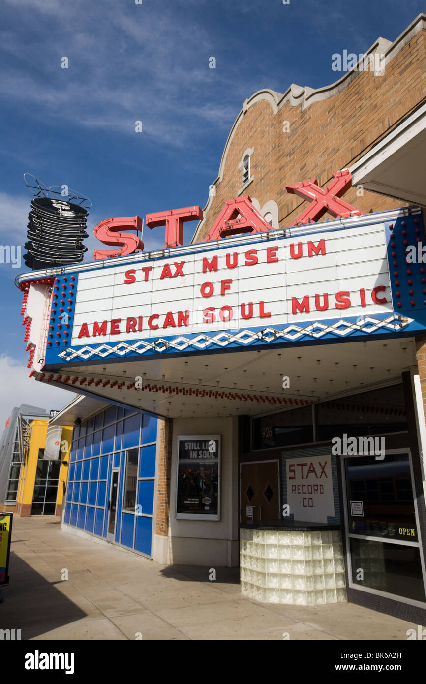 Stax Recording Studio est maintenant Stax Museum of American Soul Music, Soulsville, Memphis, Tennessee Banque D'Images