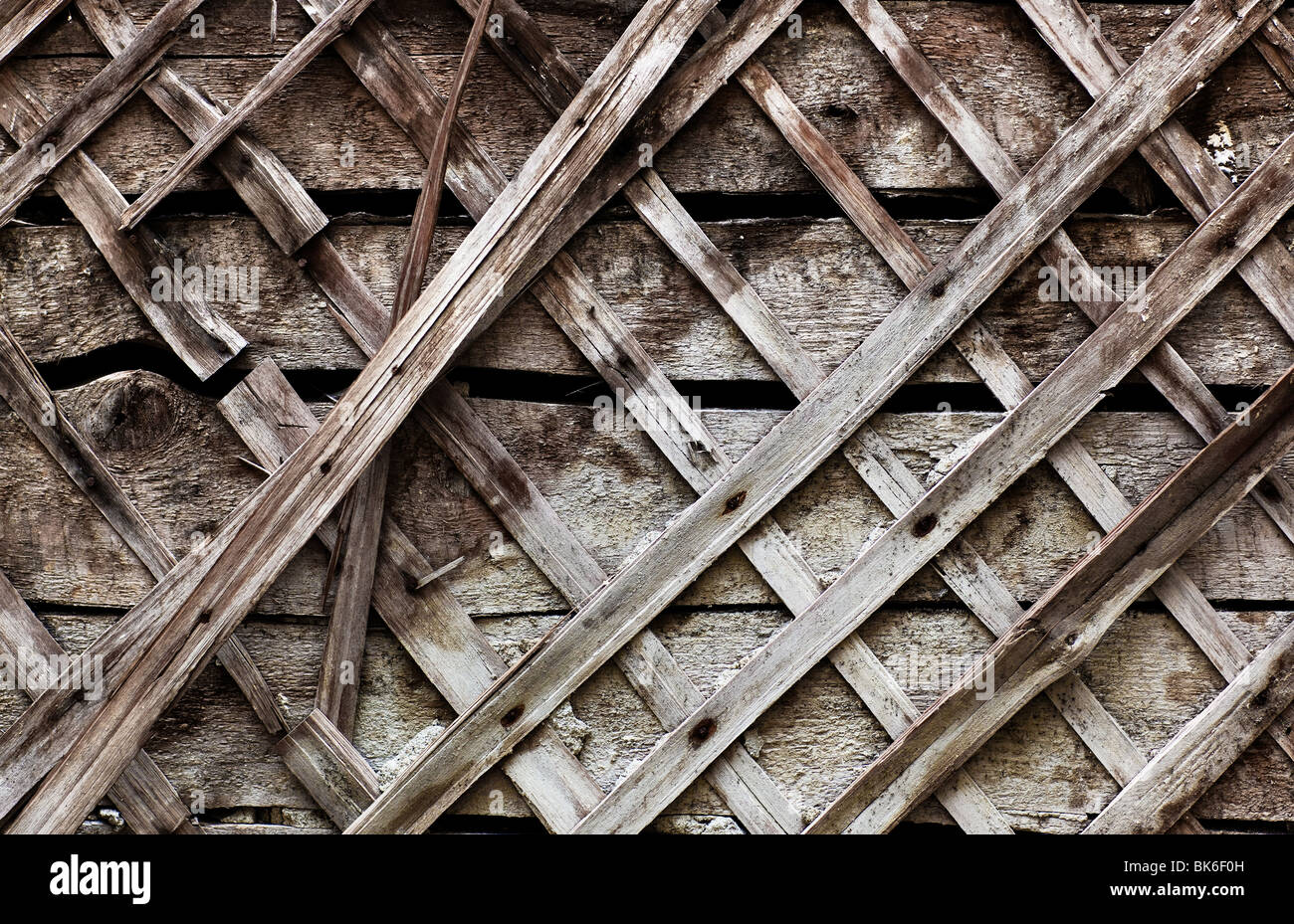 Vieux mur en bois close-up de texture. Banque D'Images