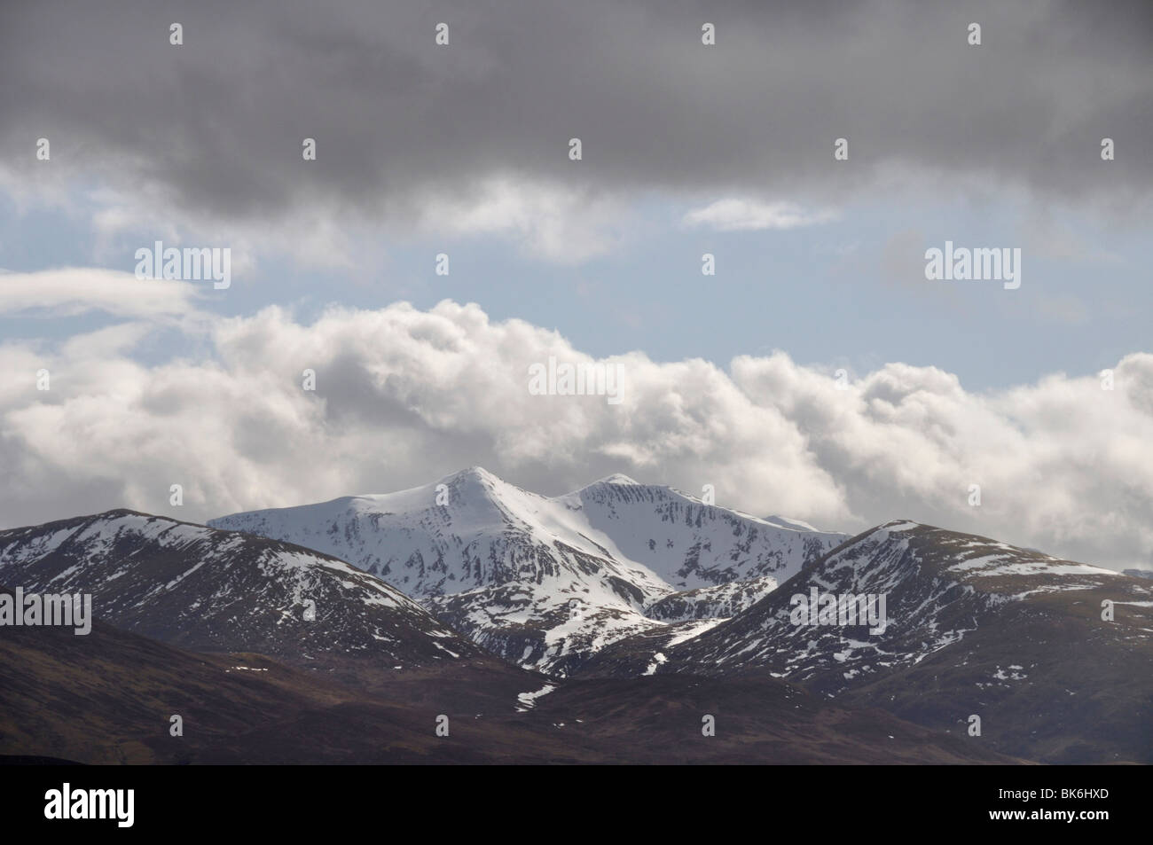 Stob dromore West Grey corries, claurigh de Glen Roy viewpoint Banque D'Images