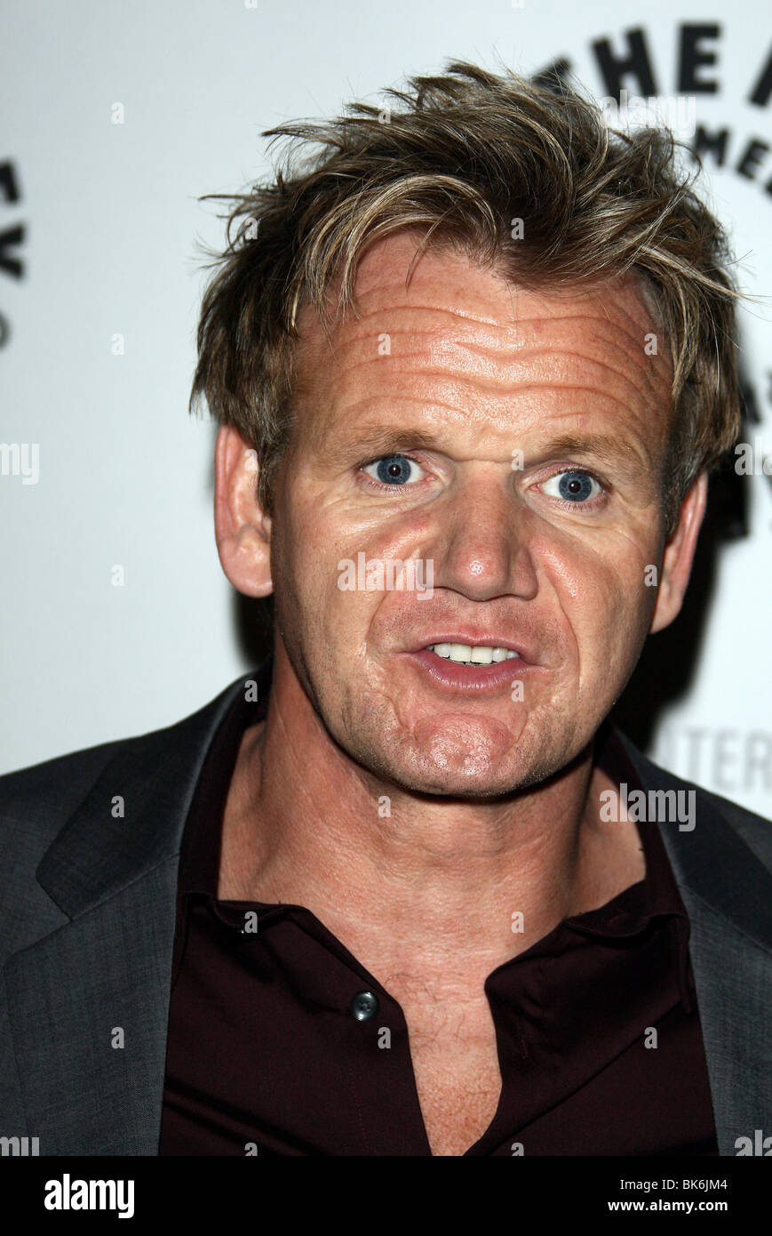 GORDON RAMSAY HELLS UNE NUIT DANS KITCCHEN AU PALEY CENTER BEVERLY HILLS LOS ANGELES USA 20 novembre 2007 Banque D'Images