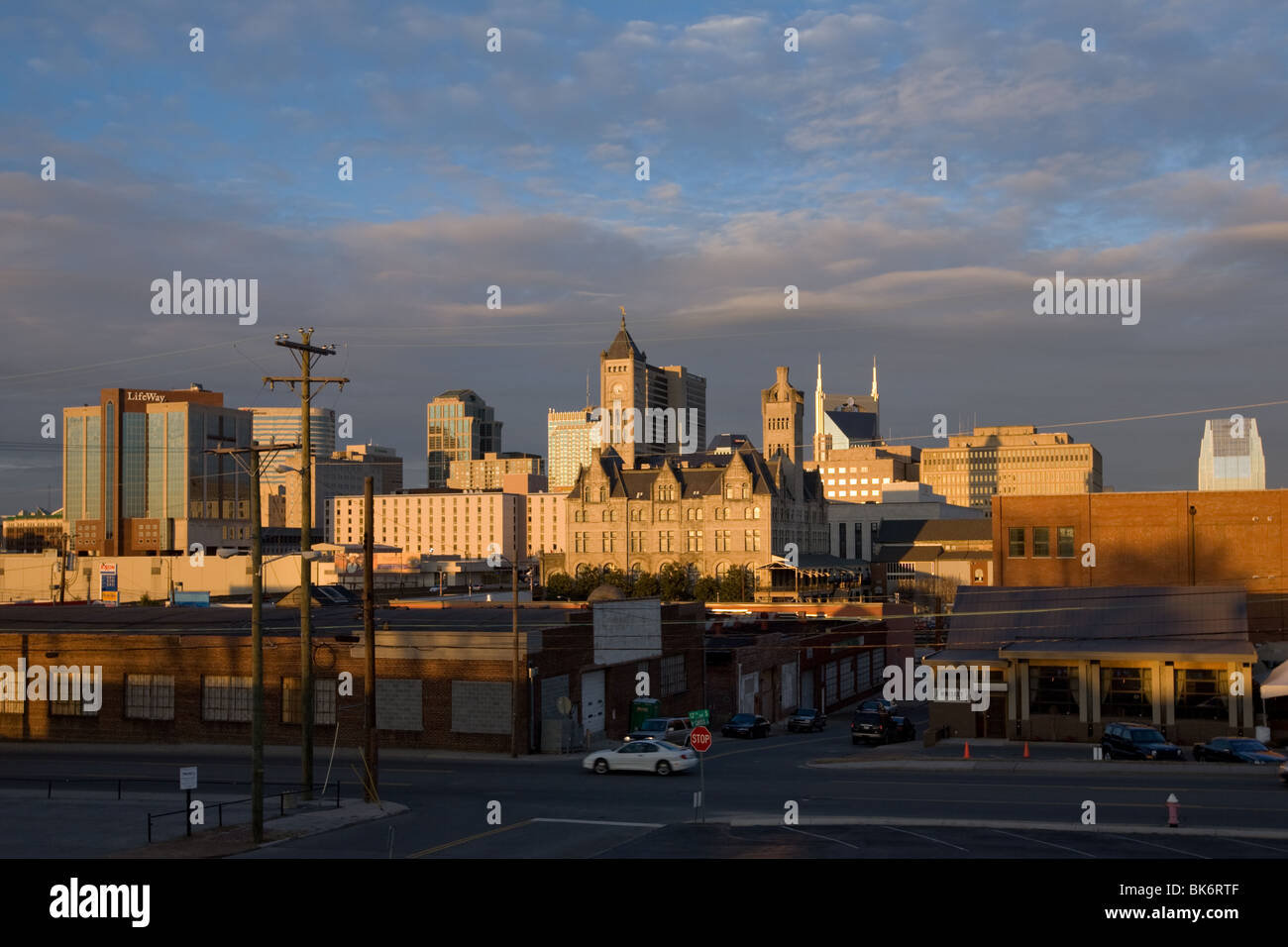 City skyline panorama de Nashville, Tennessee Banque D'Images