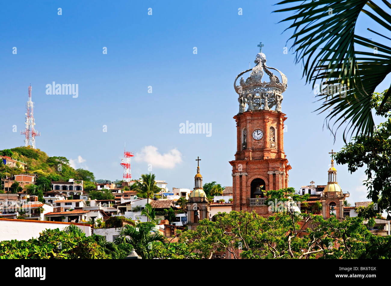 Eglise Notre Dame de Guadalupe à Puerto Vallarta, Jalisco, Mexique Banque D'Images