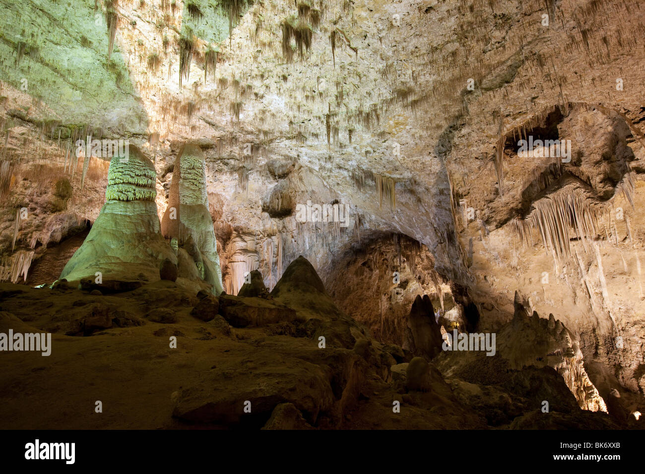 L'intérieur d'une grotte, Carlsbad Caverns, Nouveau-Mexique Banque D'Images