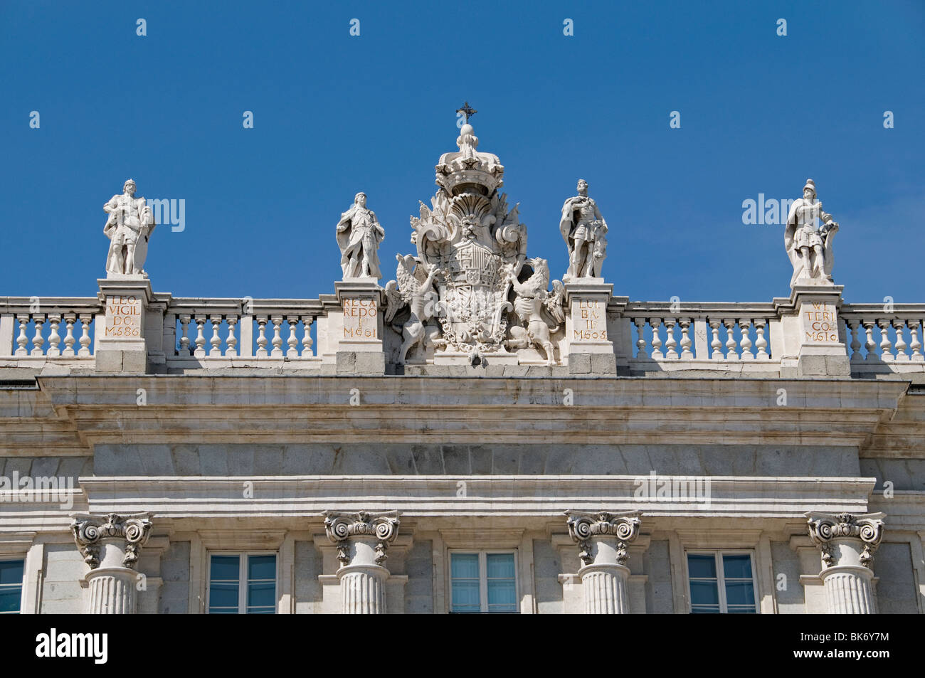 Palacio Real Palais Royal King Queen Madrid Espagne Banque D'Images