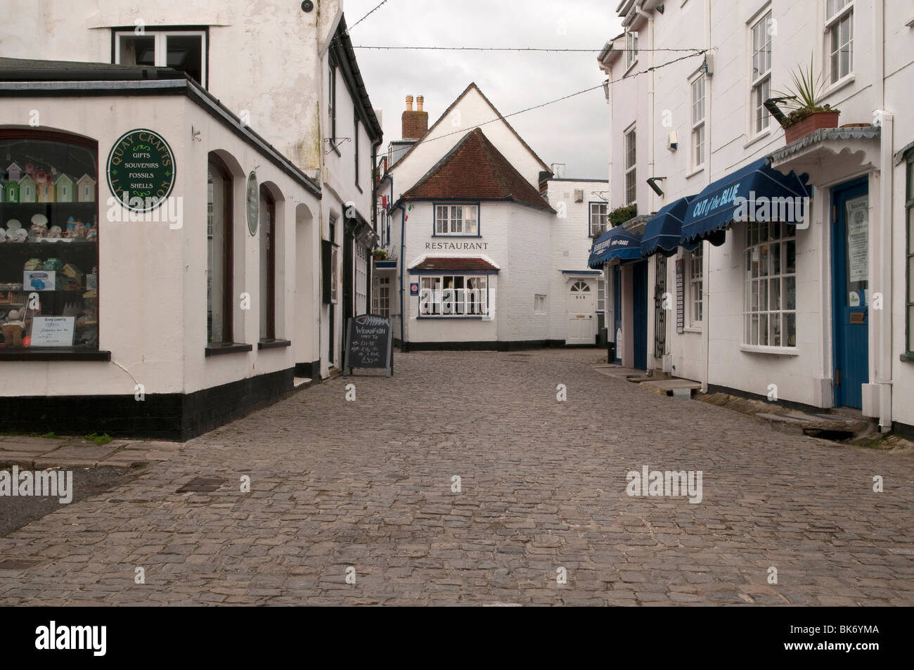 Commerces à Lymington Hampshire England UK Banque D'Images