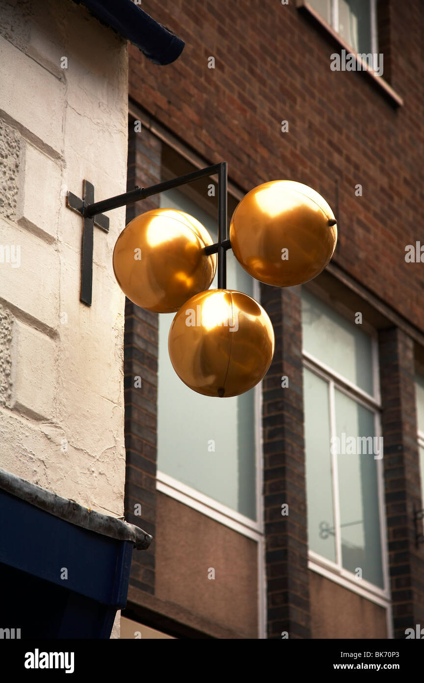 Courtiers pion sign Banque D'Images