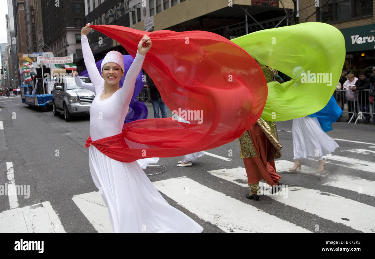 Le Persan (annuel) défilé iranien sur Madison Avenue à New York. Banque D'Images