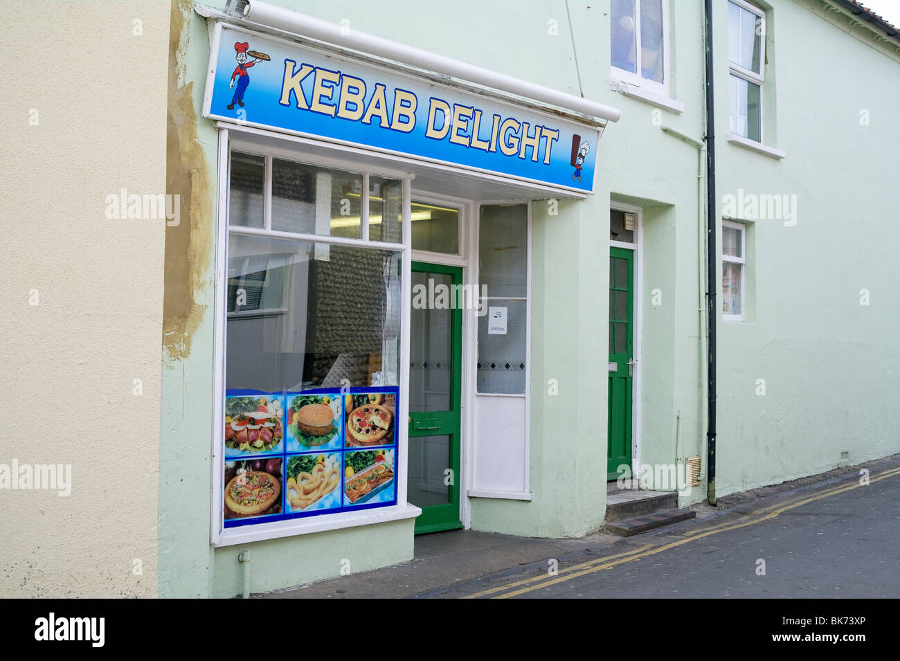 Rue de kebab dans Norfolk Sheringham Banque D'Images