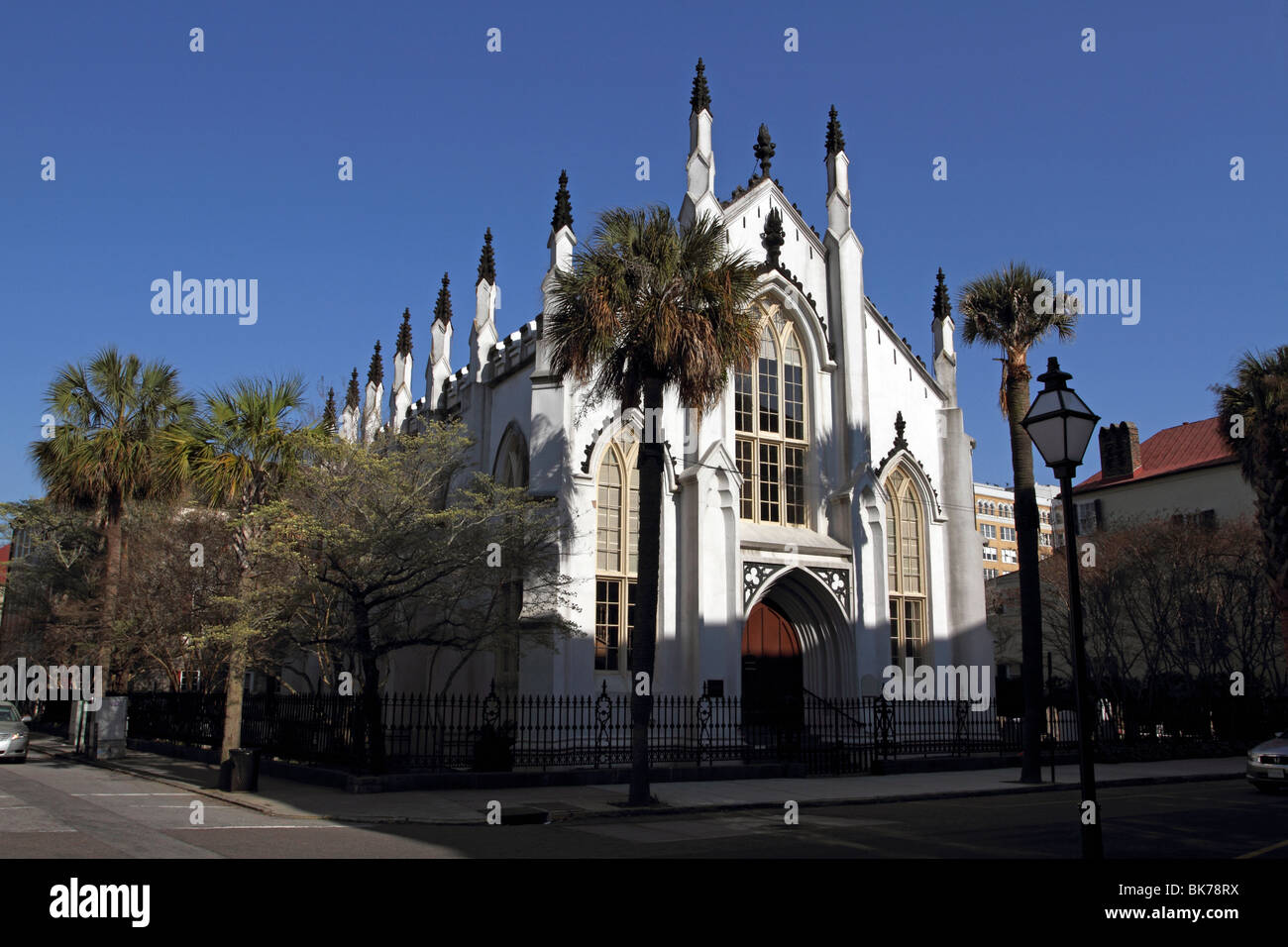 L'Église français Huguenot, Charleston, SC, États-Unis d'Amérique Banque D'Images