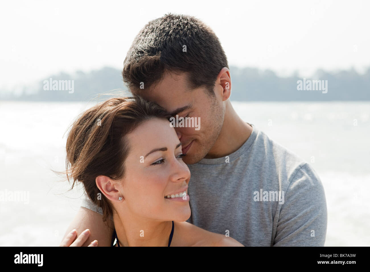 Couple d'amoureux de la mer Banque D'Images