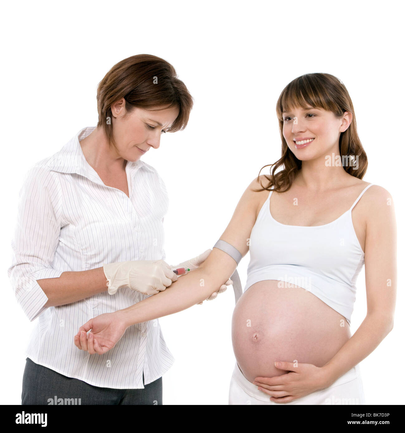 Examen obstétrique Banque D'Images