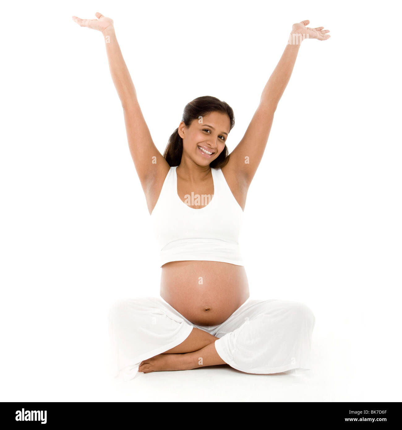 Happy pregnant woman Banque D'Images