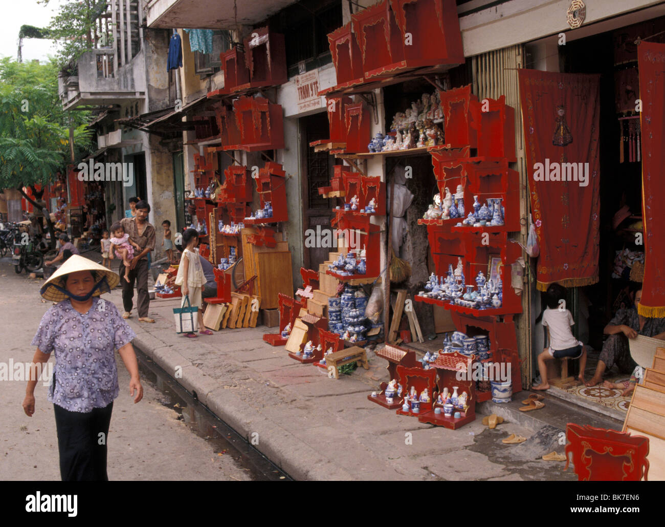 Scène de rue, Hanoï, Vietnam, Indochine, Asie du Sud-Est, l'Asie Banque D'Images