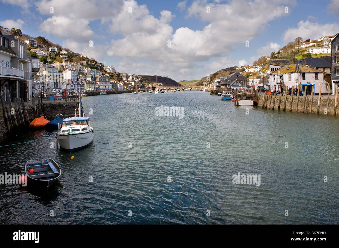 La rivière Looe, à Cornwall. Photo par Gordon 1928 Banque D'Images